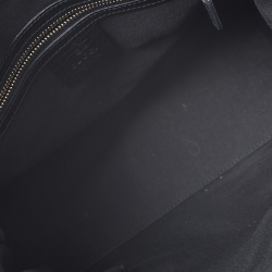 Pre Owned Gucci Black GG Canvas and Leather Mini Web Jolicoeur Tote