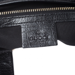 Gucci Black GG Canvas and Leather Mini Web Jolicoeur Tote