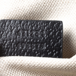 Pre Owned Gucci Black Leather Animalier Disco Shoulder Bag