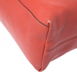 Pre Owned Gucci Orange Leather Medium Soho Tote