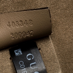 Pre Owned حقيبة كتف غوتشي ديونيسوس زخرفة طائر  كانفاس سوبريم GG بيج متوسطة