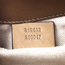 مملوكة مسبقًا Gucci Bronze Guccissima Patent Leather Mini Emily Chain Shoulder Bag