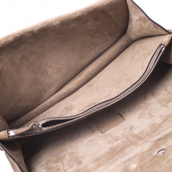 Pre Owned Gucci Beige GG Supreme Canvas Embroidered Bird/Flowers Small Dionysus Shoulder Bag