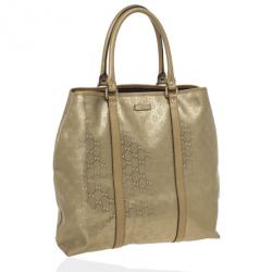 مملوكة مسبقًا Gucci Gold Monogram GG Large Tote