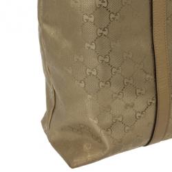 مملوكة مسبقًا Gucci Gold Monogram GG Large Tote