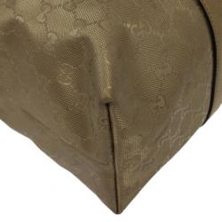 مملوكة مسبقًا Gucci Gold Monogram GG Large Tote