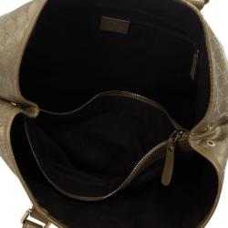 مملوكة مسبقًا Gucci Gold Monogram GG Large Tote