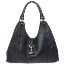 Pre Owned Gucci Black Guccissima Bardot 'Joy' Shoulder Bag
