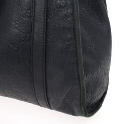 Pre Owned Gucci Black Guccissima Bardot 'Joy' Shoulder Bag