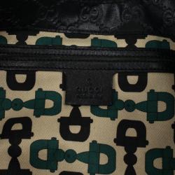 Pre Owned Gucci Black Guccissima Bardot 'Joy' Shoulder Bag