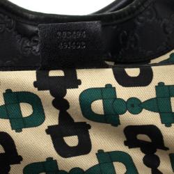 Pre Owned Gucci Black Guccissima Bardot 'Joy' Shoulder Bag