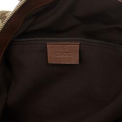 Pre Owned Gucci Brown Original Sukey GG Canvas Tote