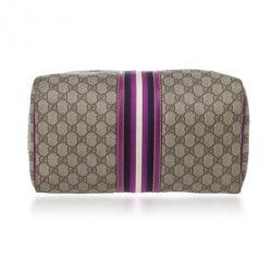 Pre Owned Gucci Limited Edition Purple Stripe GG Monogram Joy Boston Bag