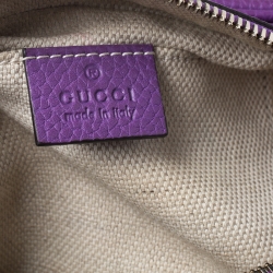 مملوكة مسبقًا Gucci Purple Leather Soho Disco Crossbody Bag