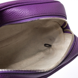 مملوكة مسبقًا Gucci Purple Leather Soho Disco Crossbody Bag