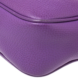 مملوكة مسبقًا Gucci Purple Leather Soho Disco Crossbody Bag