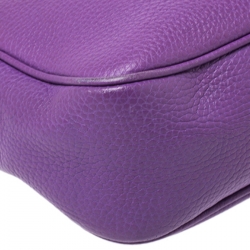 مملوكة مسبقًا Gucci Purple Leather Soho Disco Crossbody Bag
