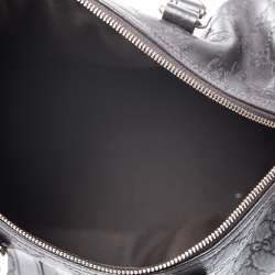 Pre Owned Gucci Dark Brown Guccissima Leather Medium Joy Boston Bag