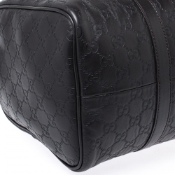 Pre Owned Gucci Dark Brown Guccissima Leather Medium Joy Boston Bag