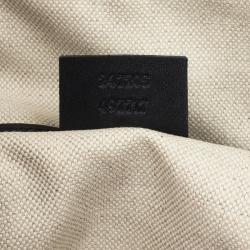 Pre Owned Gucci Navy Blue GG Canvas Vintage Web Medium Boston Shoulder Bag