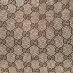 مملوكة مسبقًا Gucci Beige/White GG Canvas and Leather Charmy Hobo