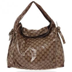 Pre Owned Gucci GG Crystal Hysteria Medium Hobo