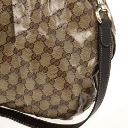 Pre Owned Gucci Medium Crystal Monogram Hysteria