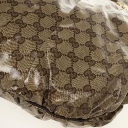 Pre Owned Gucci Medium Crystal Monogram Hysteria