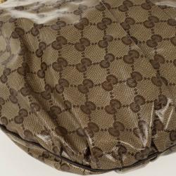 Pre Owned Gucci Medium Crystal Monogram Hysteria