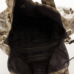Pre Owned Gucci Medium Crystal Monogram Hysteria