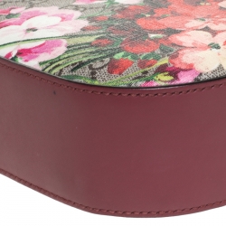 مملوكة مسبقًا Gucci Pink GG Blooms Canvas and Leather Mini Chain Crossbody Bag