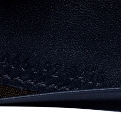 Gucci Blue Matelasse Denim GG Pearl Marmont Compact Wallet