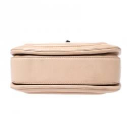 Pre Owned Gucci Beige Leather Bamboo Top Handle Bag