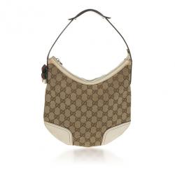 Pre Owned Gucci Princy GG Supreme Hobo 