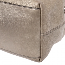 Pre Owned حقيبة كتف غوتشي سوهو متوسطة جلد ذهبية 