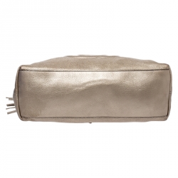 Pre Owned حقيبة كتف غوتشي سوهو متوسطة جلد ذهبية 