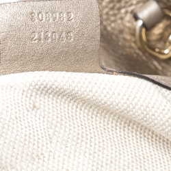 Pre Owned حقيبة كتف غوتشي سوهو متوسطة جلد ذهبية 