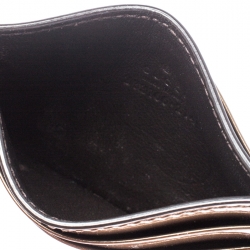 Gucci Bronze Nice Microguccissima Leather Card Holder