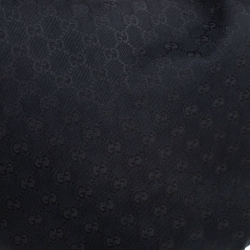 مملوكة مسبقًا حقيبة هوبو غوتشي بيلهام متوسطة كانفاس GG سوداء