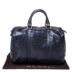 مملوكة مسبقًا Gucci Purple GG Imprime Medium Joy Boston Bag