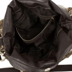 Pre Owned Gucci Medium Crystal Monogram Hysteria
