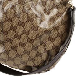 Pre Owned Gucci Medium Crystal Monogram Hysteria