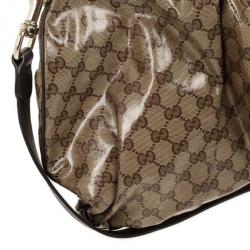 Pre Owned Gucci Medium Crystal Monogram Hysteria
