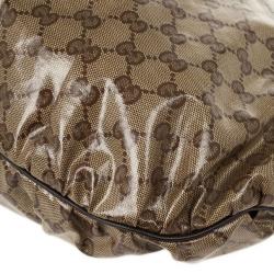 Pre Owned Gucci Medium Crystal Monogram Hysteria
