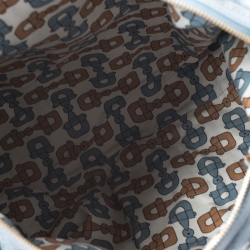 Pre Owned حقيبة غوتشي Joy Boston متوسطة جلد غوتشيسيما زرقاء سماوية