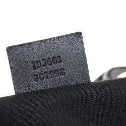 Pre Owned Gucci Grey/Black GG Crystal Canvas Medium Joy Boston Bag