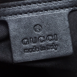 Pre Owned Gucci Grey/Black GG Crystal Canvas Medium Joy Boston Bag