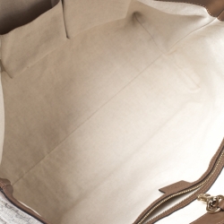 Pre Owned Gucci Beige/Brown GG Supreme Canvas Medium Nice Tote