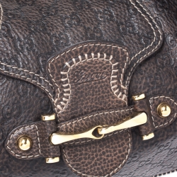 مملوكة مسبقًا Gucci Choco Brown Leather New Pelham Large Shoulder Bag