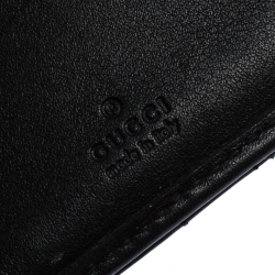 Gucci Black Leather Marmont Trifold Wallet